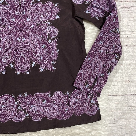 Craig Taylor Emily Fit for an Aristocrat Paisley Purple Blouse - Picture 6 of 9